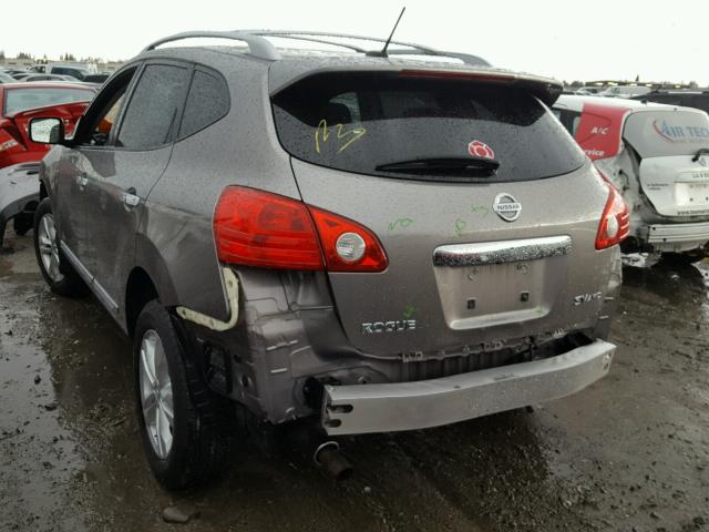 JN8AS5MV9CW352548 - 2012 NISSAN ROGUE S GRAY photo 3