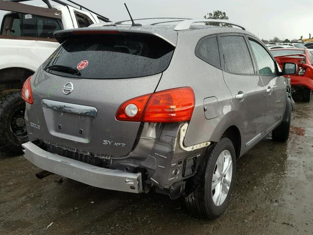 JN8AS5MV9CW352548 - 2012 NISSAN ROGUE S GRAY photo 4