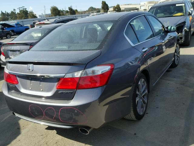 1HGCR2F57FA202954 - 2015 HONDA ACCORD SPO GRAY photo 4