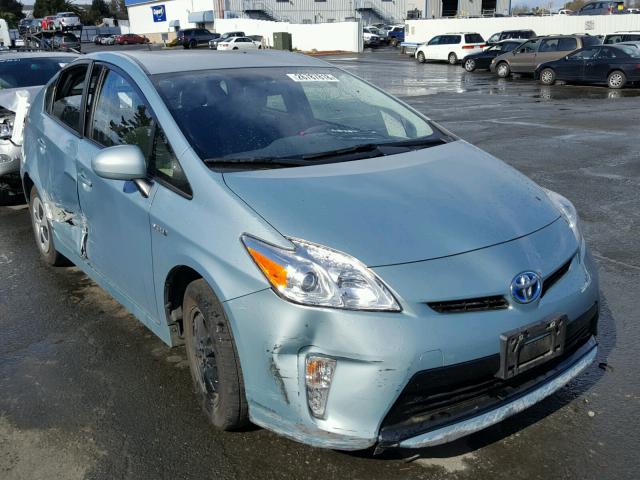 JTDKN3DU4D5676565 - 2013 TOYOTA PRIUS BLUE photo 1