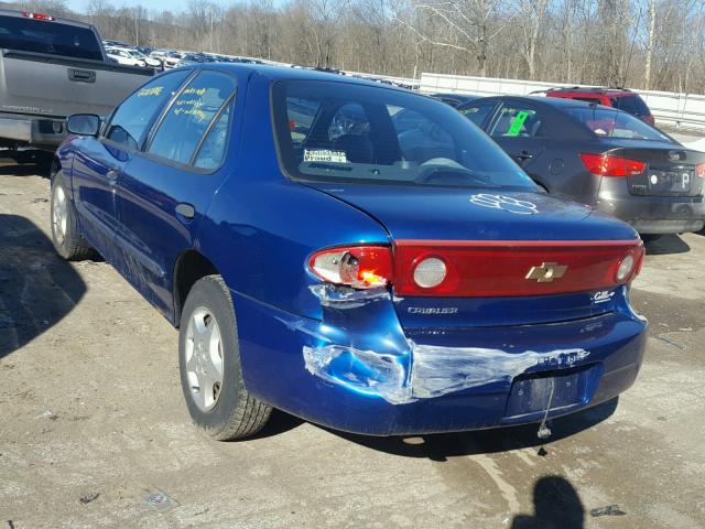 1G1JC52F557115128 - 2005 CHEVROLET CAVALIER BLUE photo 3