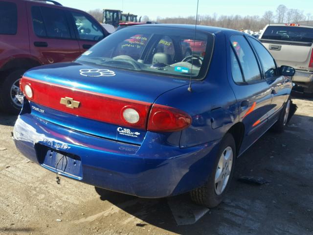 1G1JC52F557115128 - 2005 CHEVROLET CAVALIER BLUE photo 4