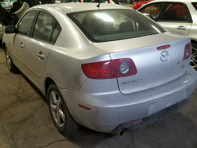 JM1BK12F641109914 - 2004 MAZDA 3 I SILVER photo 3