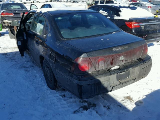 2G1WF55K619318334 - 2001 CHEVROLET IMPALA 黑色 照片 3