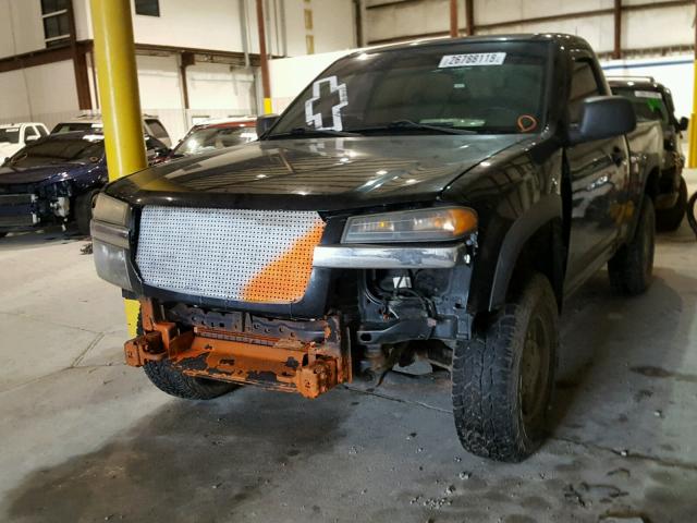 1GCDT146168245817 - 2006 CHEVROLET COLORADO BLACK photo 2