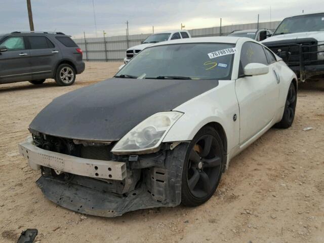 JN1BZ34D68M706877 - 2008 NISSAN 350Z COUPE WHITE photo 2