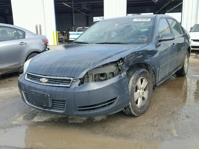 2G1WT58N181380926 - 2008 CHEVROLET IMPALA LT GRAY photo 2