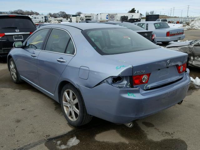 JH4CL96824C043912 - 2004 ACURA TSX BLUE photo 3