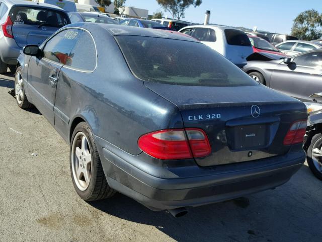 WDBLJ65G6XF081630 - 1999 MERCEDES-BENZ CLK 320 BLUE photo 3