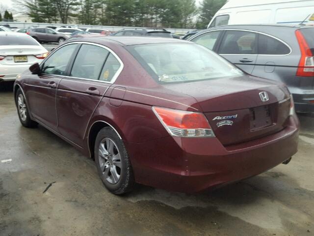 1HGCP2F43AA133427 - 2010 HONDA ACCORD LXP BURGUNDY photo 3