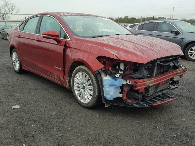 3FA6P0LU0DR374351 - 2013 FORD FUSION SE RED photo 1