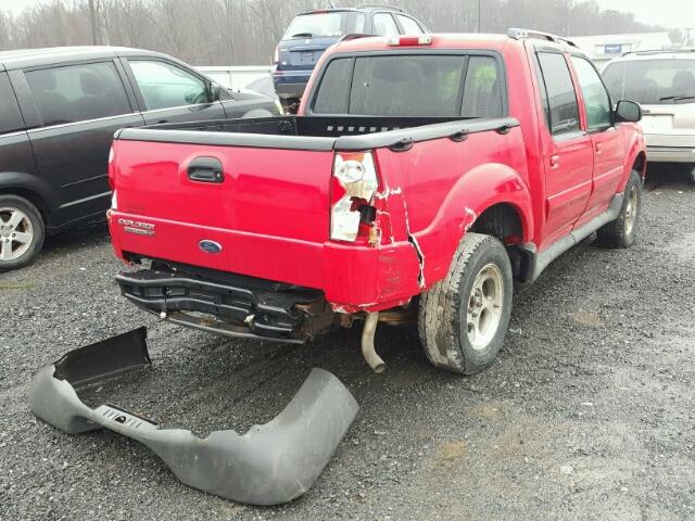 1FMZU77K35UB01752 - 2005 FORD EXPLORER S RED photo 4