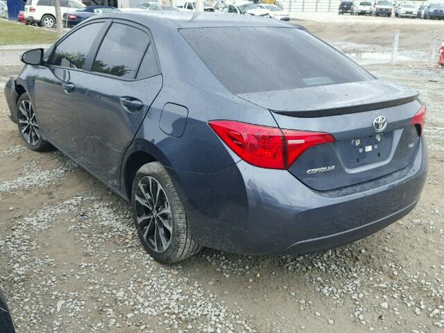 2T1BURHE0HC805693 - 2017 TOYOTA COROLLA L GRAY photo 3