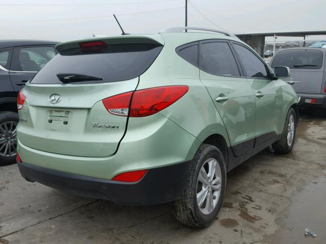 KM8JU3AC4BU201376 - 2011 HYUNDAI TUCSON GLS GREEN photo 4