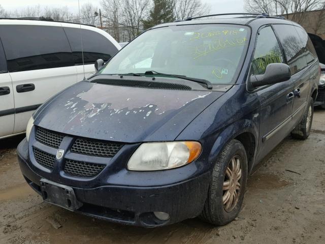 2D4GP44L74R515808 - 2004 DODGE GRAND CARA BLUE photo 2