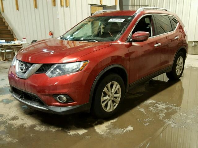5N1AT2MT2GC859574 - 2016 NISSAN ROGUE S RED photo 2