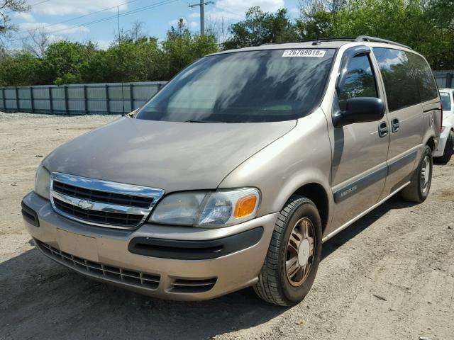 1GNDX03E73D172485 - 2003 CHEVROLET VENTURE BEIGE photo 2