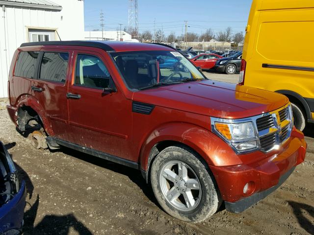 1D8GU28K68W120271 - 2008 DODGE NITRO SXT ORANGE photo 9