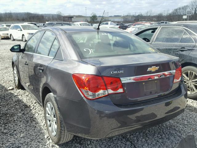 1G1PC5SH6B7198592 - 2011 CHEVROLET CRUZE LS GRAY photo 3