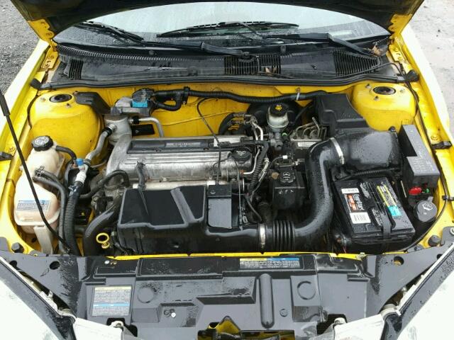 1G2JB12F747334579 - 2004 PONTIAC SUNFIRE YELLOW photo 7