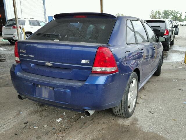 1G1ZW63196F133724 - 2006 CHEVROLET MALIBU MAX BLUE photo 4