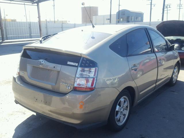 JTDKB20U553109657 - 2005 TOYOTA PRIUS BEIGE photo 4