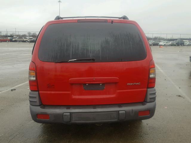 1GMDX03EXYD205524 - 2000 PONTIAC MONTANA RED photo 10