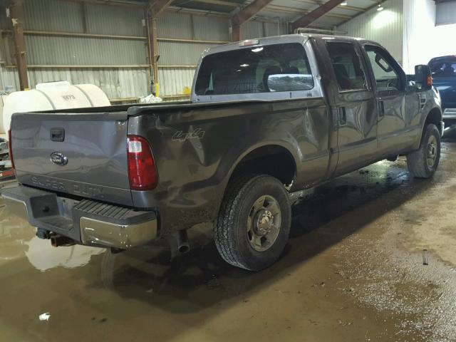 1FTSW2BY7AEB13664 - 2010 FORD F250 SUPER GRAY photo 4