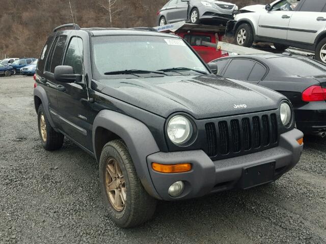 1J4GL48K84W184300 - 2004 JEEP LIBERTY SP BLACK photo 1