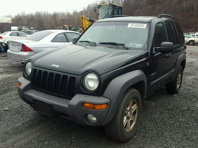 1J4GL48K84W184300 - 2004 JEEP LIBERTY SP BLACK photo 2