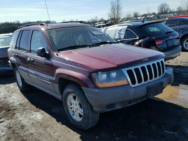 1J4GW48S22C161679 - 2002 JEEP GRAND CHER BURGUNDY photo 1