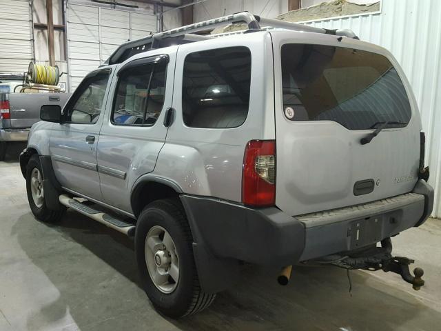 5N1ED28T82C531870 - 2002 NISSAN XTERRA XE SILVER photo 3