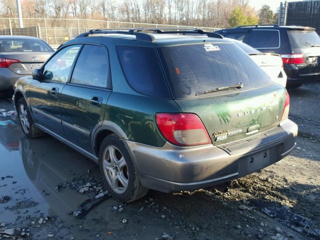 JF1GG68592H832671 - 2002 SUBARU IMPREZA OU GREEN photo 3