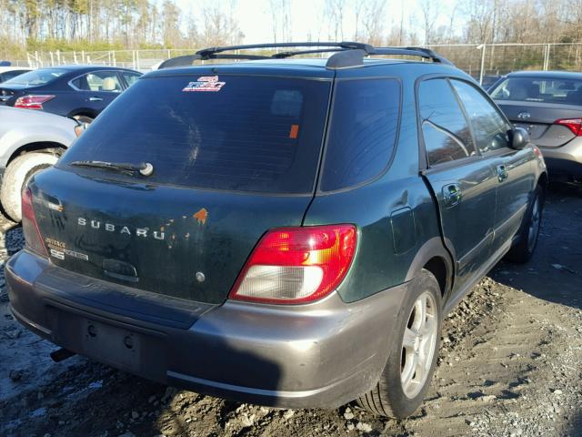 JF1GG68592H832671 - 2002 SUBARU IMPREZA OU GREEN photo 4