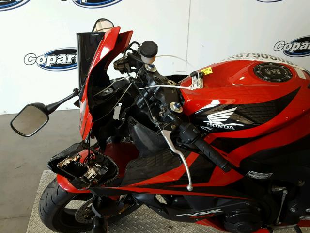 JH2PC40008M104612 - 2008 HONDA CBR600 RR RED photo 9