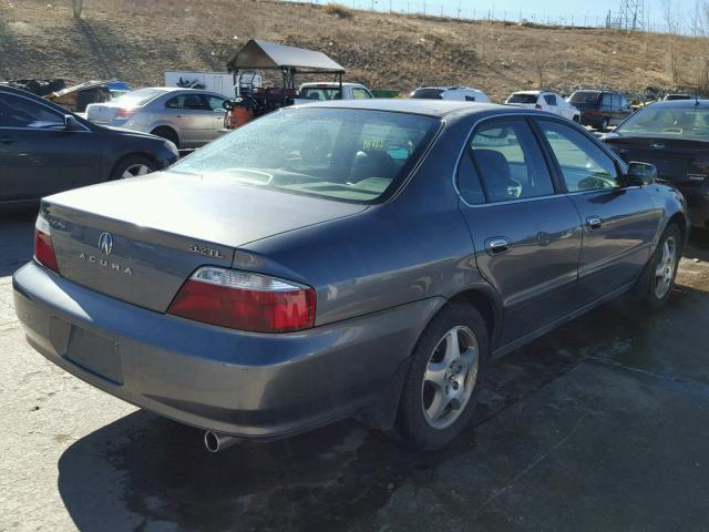 19UUA56622A038495 - 2002 ACURA 3.2TL GRAY photo 4