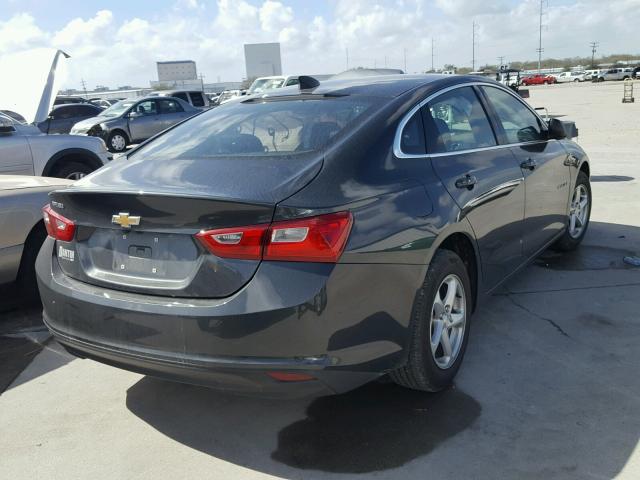 1G1ZB5ST3HF197950 - 2017 CHEVROLET MALIBU LS ნაცრისფერი ფოტო 4