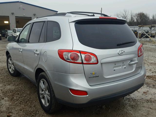 5XYZK4AG7BG050573 - 2011 HYUNDAI SANTA FE L SILVER photo 3