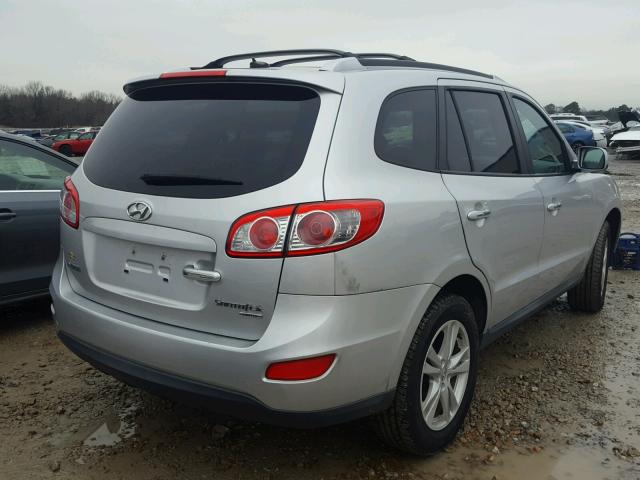 5XYZK4AG7BG050573 - 2011 HYUNDAI SANTA FE L SILVER photo 4