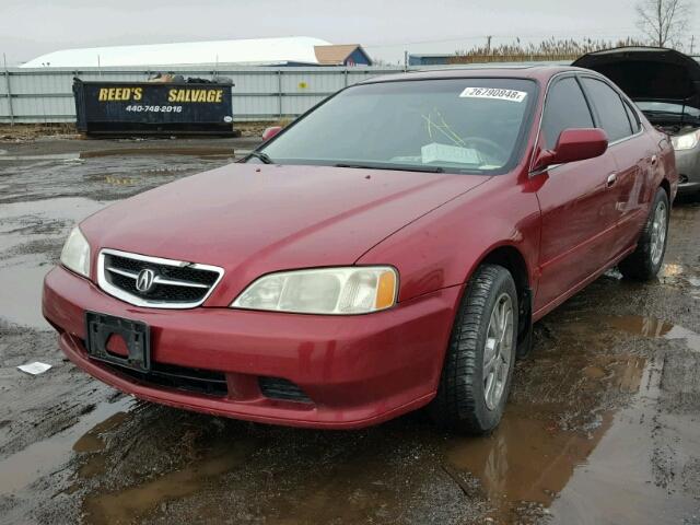 19UUA5665YA002423 - 2000 ACURA 3.2TL RED photo 2