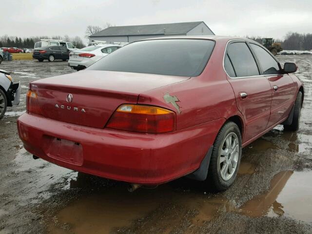 19UUA5665YA002423 - 2000 ACURA 3.2TL RED photo 4