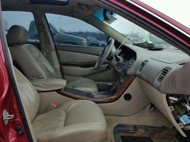 19UUA5665YA002423 - 2000 ACURA 3.2TL RED photo 5