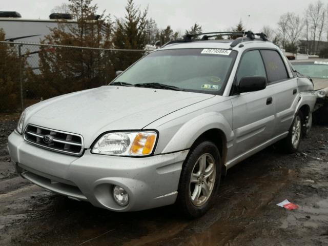 4S4BT62C867100482 - 2006 SUBARU BAJA SPORT SILVER photo 2