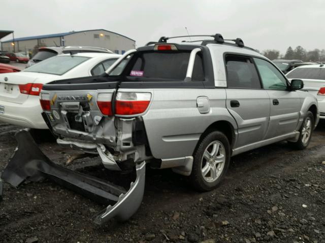 4S4BT62C867100482 - 2006 SUBARU BAJA SPORT SILVER photo 4