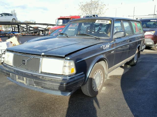 YV1AA8854L1867233 - 1990 VOLVO 240 BASE GREEN photo 2