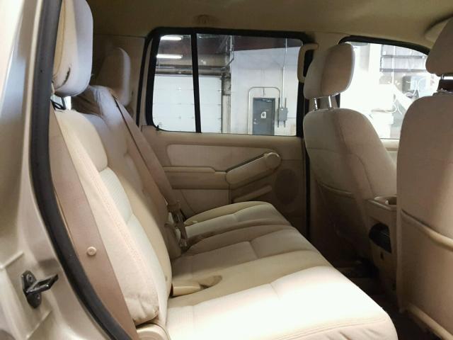 1FMEU73E76UA52930 - 2006 FORD EXPLORER X TAN photo 6