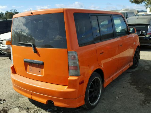 JTLKT324664064843 - 2006 TOYOTA SCION XB ORANGE photo 4