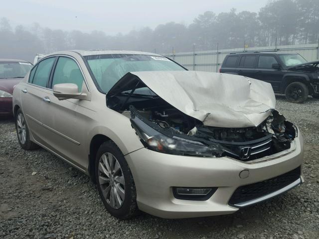 1HGCR3F8XDA022204 - 2013 HONDA ACCORD EXL GOLD photo 1