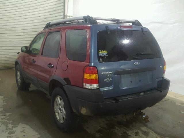 1FMCU93133KB76491 - 2003 FORD ESCAPE XLT RED photo 3