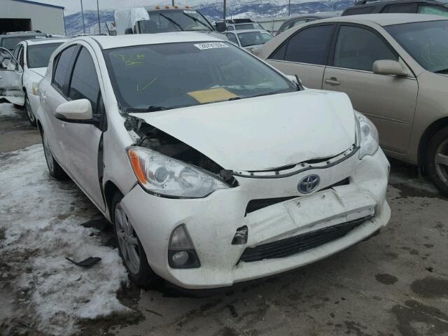 JTDKDTB37C1500838 - 2012 TOYOTA PRIUS C WHITE photo 1